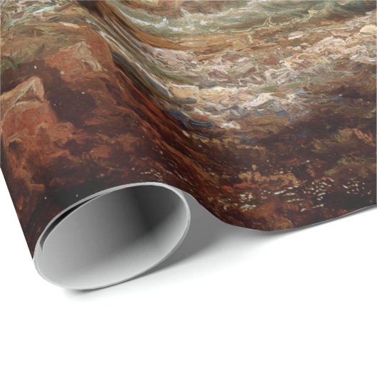 Küstenlandschaft Lars Hertervig Geschenkpapier (Rolleneckpunkt)