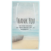 Küstenlandschaft mit einem Fischerboot-Business Kleine Geschenktüte (Vorderseite)