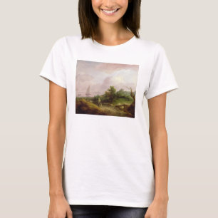 Küstenlandschaft mit einem Schäfer und seiner T-Shirt