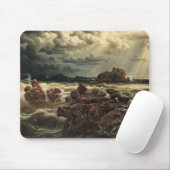 Küstenlandschaft mit Schiffen am Horizont Mousepad (Mit Mouse)
