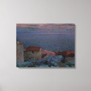 Küstenlandschaft (Öl auf Leinwand) Leinwanddruck