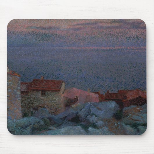 Küstenlandschaft (Öl auf Leinwand) Mousepad (Vorne)