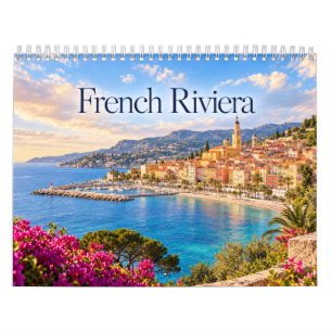 Küstenlandschaft und Dörfer der Französischen Rivi Kalender