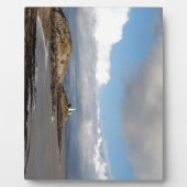 Küstenlandschaft und Leuchtturm Fotoplatte (Vorderseite)