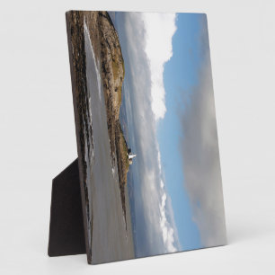 Küstenlandschaft und Leuchtturm Fotoplatte