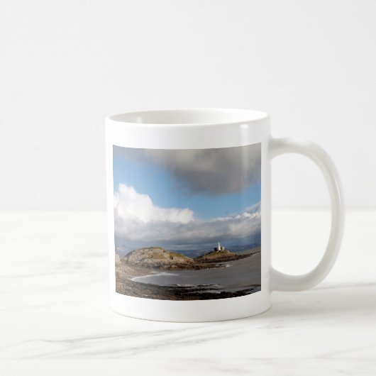 Küstenlandschaft und Leuchtturm Kaffeetasse (Rechts)