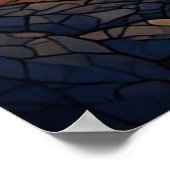Küstenlandschaft unter einem Sternenhimmel Poster (Ecke)