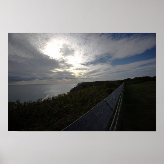 Küstenlandschafts-Plakat am Klippenrand Poster (Vorne)