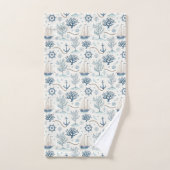 Küstenleben Ozeane Blau Badhandtuch Set (Handtuch)