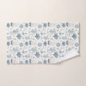 Küstenleben Ozeane Blau Badhandtuch Set (Handtuch)