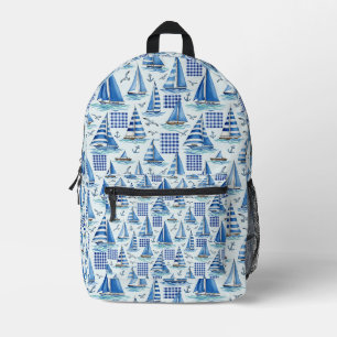 Küstenleben Ozeane Blau Bedruckter Rucksack