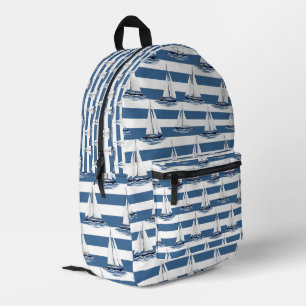 Küstenleben Ozeane Blau Bedruckter Rucksack