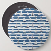 Küstenleben Ozeane Blau Button (Vorne & Hinten)