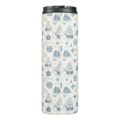 Küstenleben Ozeane Blau Thermosbecher (Rückseite)