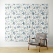 Küstenleben Ozeane Blau Wandteppich (Beispiel (Horizontal))