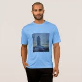 Küstenleuchtturm bedeckt mit Eis T-Shirt (Vorne ganz)