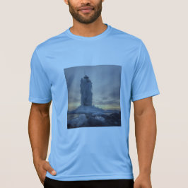 Küstenleuchtturm bedeckt mit Eis T-Shirt
