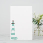Küstenleuchtturm Briefpapier (Stehend Vorderseite)