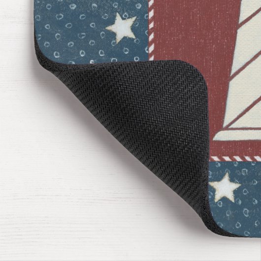 Küstenleuchtturm der kunst-| auf Rot Mousepad (Ecke)