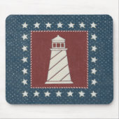 Küstenleuchtturm der kunst-| auf Rot Mousepad (Vorne)