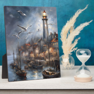 KüstenLeuchtturm in Twilight Schöne Kunst Fotoplatte