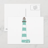 Küstenleuchtturm Postkarte (Vorne/Hinten)