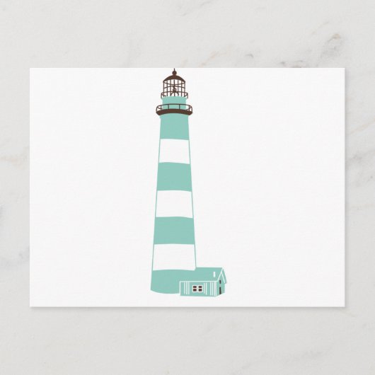 Küstenleuchtturm Postkarte (Vorderseite)