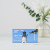 Küstenleuchtturm-Visitenkarten Visitenkarte (Stehend Vorderseite)