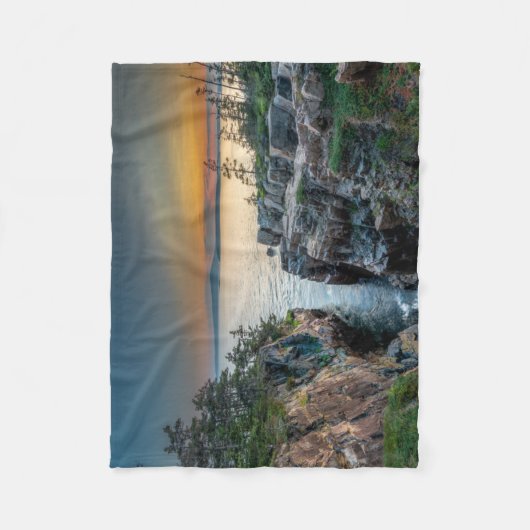 Küstenlinie | Acadia National Park, Maine Fleecedecke (Vorderseite)