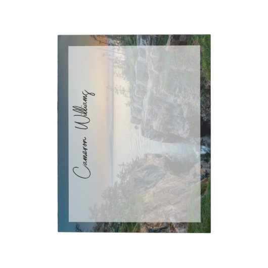 Küstenlinie | Acadia National Park, Maine Notizblock (Rotiert)