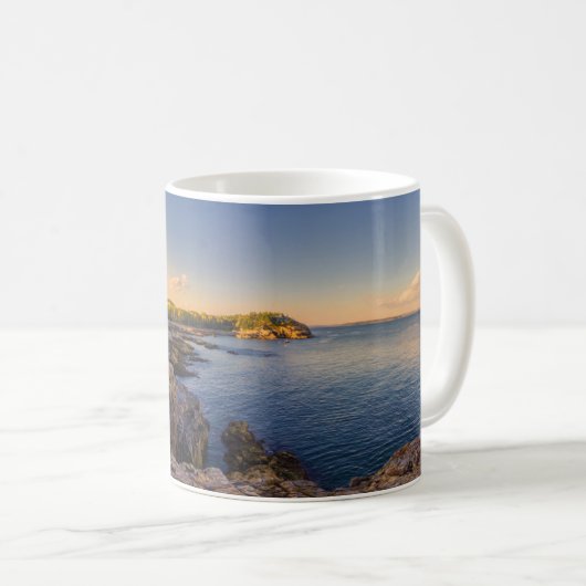 Küstenlinie | Acadia National Park, Schooner Head Kaffeetasse (VorderseiteRechts)