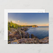 Küstenlinie | Acadia National Park, Schooner Head Postkarte (Vorne/Hinten)