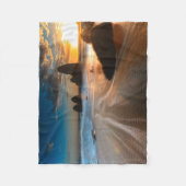 Küstenlinie an Sonnenuntergang | Nordkalifornien Fleecedecke (Vorderseite)