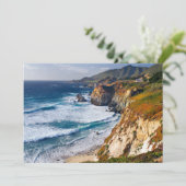 Küstenlinie | Big Sur, Kalifornien Dankeskarte (Stehend Vorderseite)