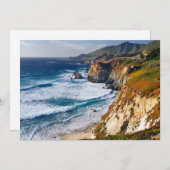 Küstenlinie | Big Sur, Kalifornien Dankeskarte (Vorne/Hinten)