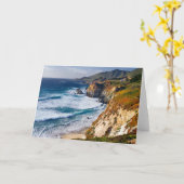 Küstenlinie | Big Sur, Kalifornien Karte (Gelbe Blume)
