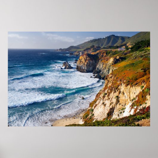 Küstenlinie | Big Sur, Kalifornien Poster (Vorne)