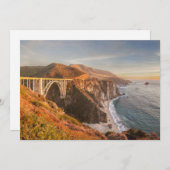 Küstenlinie | Bixby Bridge, Big Sur California Dankeskarte (Vorne/Hinten)