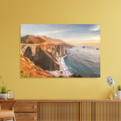 Küstenlinie | Bixby Bridge, Big Sur California Leinwanddruck (Insitu (Wohnzimmer))