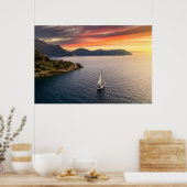 Küstenlinie | Bodrum, Türkei Poster (Küche)