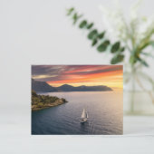 Küstenlinie | Bodrum, Türkei Postkarte (Stehend Vorderseite)