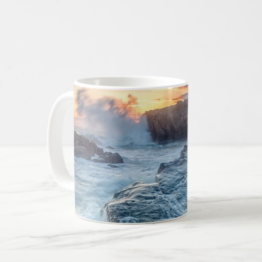 Küstenlinie | Carmel California Kaffeetasse (Vorderseite Links)
