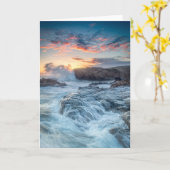 Küstenlinie | Carmel California Karte (Gelbe Blume)