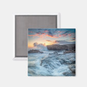 Küstenlinie | Carmel California Magnet (Vorderseite/Rückseite)