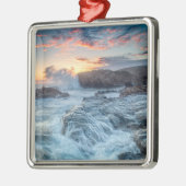 Küstenlinie | Carmel California Ornament Aus Metall (Links)