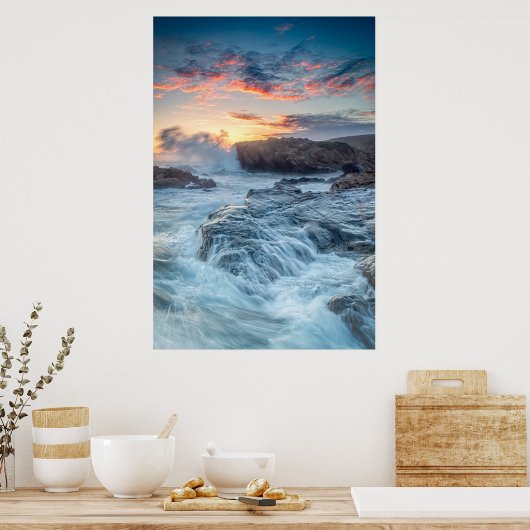 Küstenlinie | Carmel California Poster (Küche)