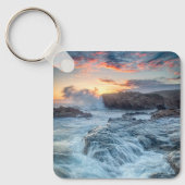 Küstenlinie | Carmel California Schlüsselanhänger (Vorderseite)