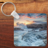 Küstenlinie | Carmel California Schlüsselanhänger (Vorderseite)