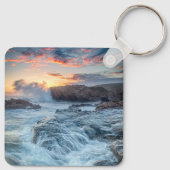 Küstenlinie | Carmel California Schlüsselanhänger (Rückseite)