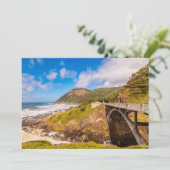 Küstenlinie | Cook's Chasm, Yachats, Oregon Dankeskarte (Stehend Vorderseite)